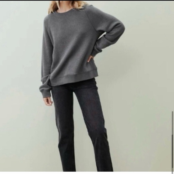Jenni Kayne Saturday Gray Sweatshirt Sweater - Picture 3 of 7